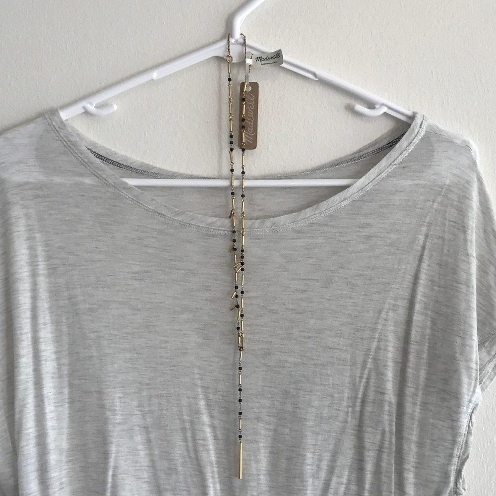 Madewell Necklace Black/Bronze NWT